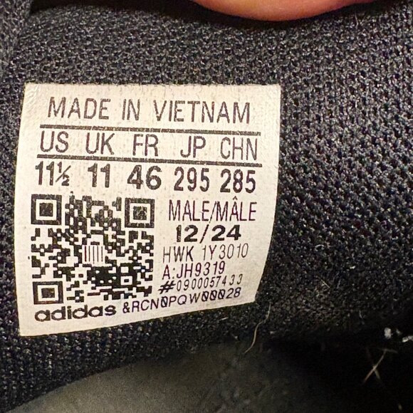 Mens Adidas Lightshift Running Athletic Shoes Suede Mesh 11.5 Black - Picture 9 of 16